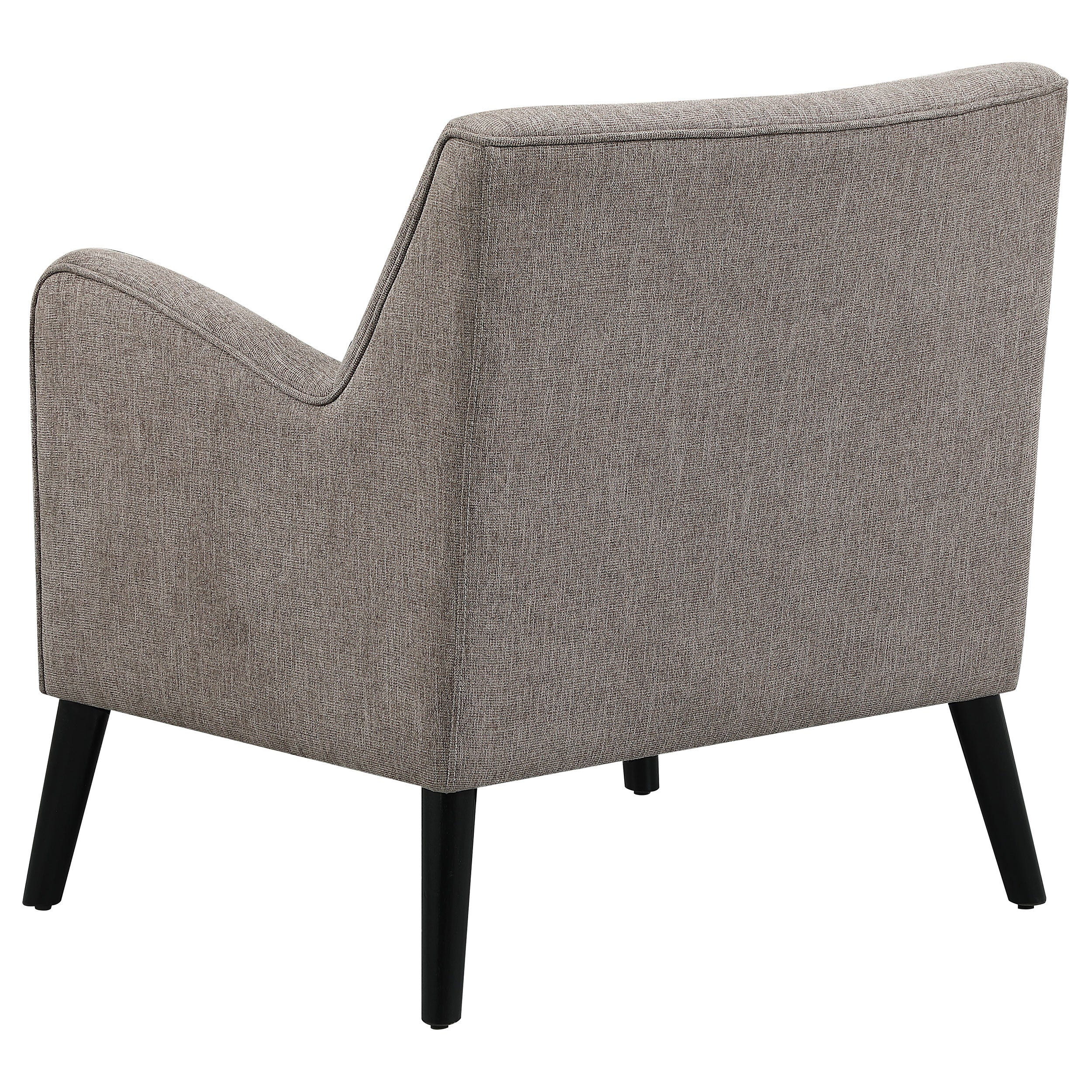 Coaster Darlene Upholstered Tight Back Accent Chair Charcoal Light Grey