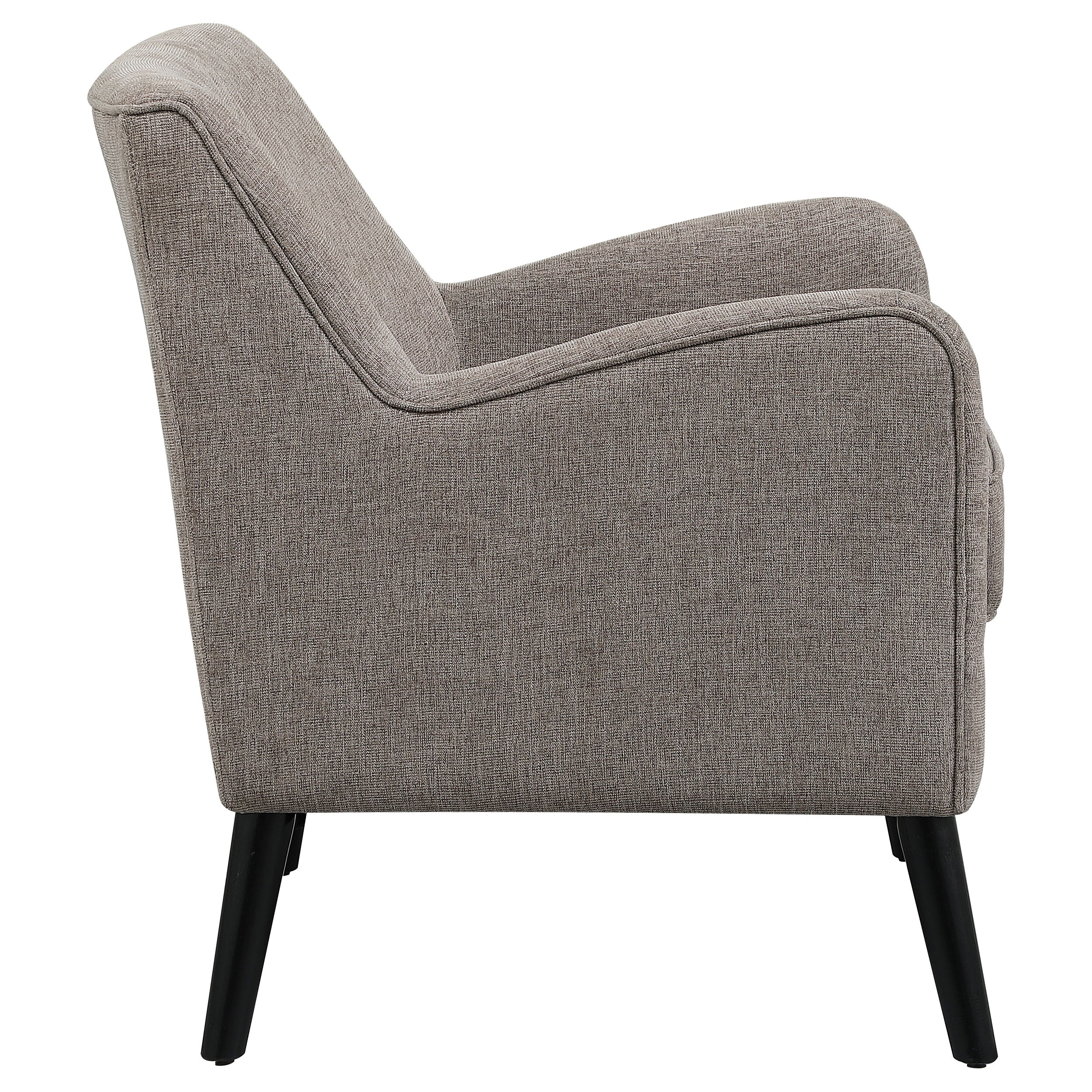 Coaster Darlene Upholstered Tight Back Accent Chair Charcoal Light Grey