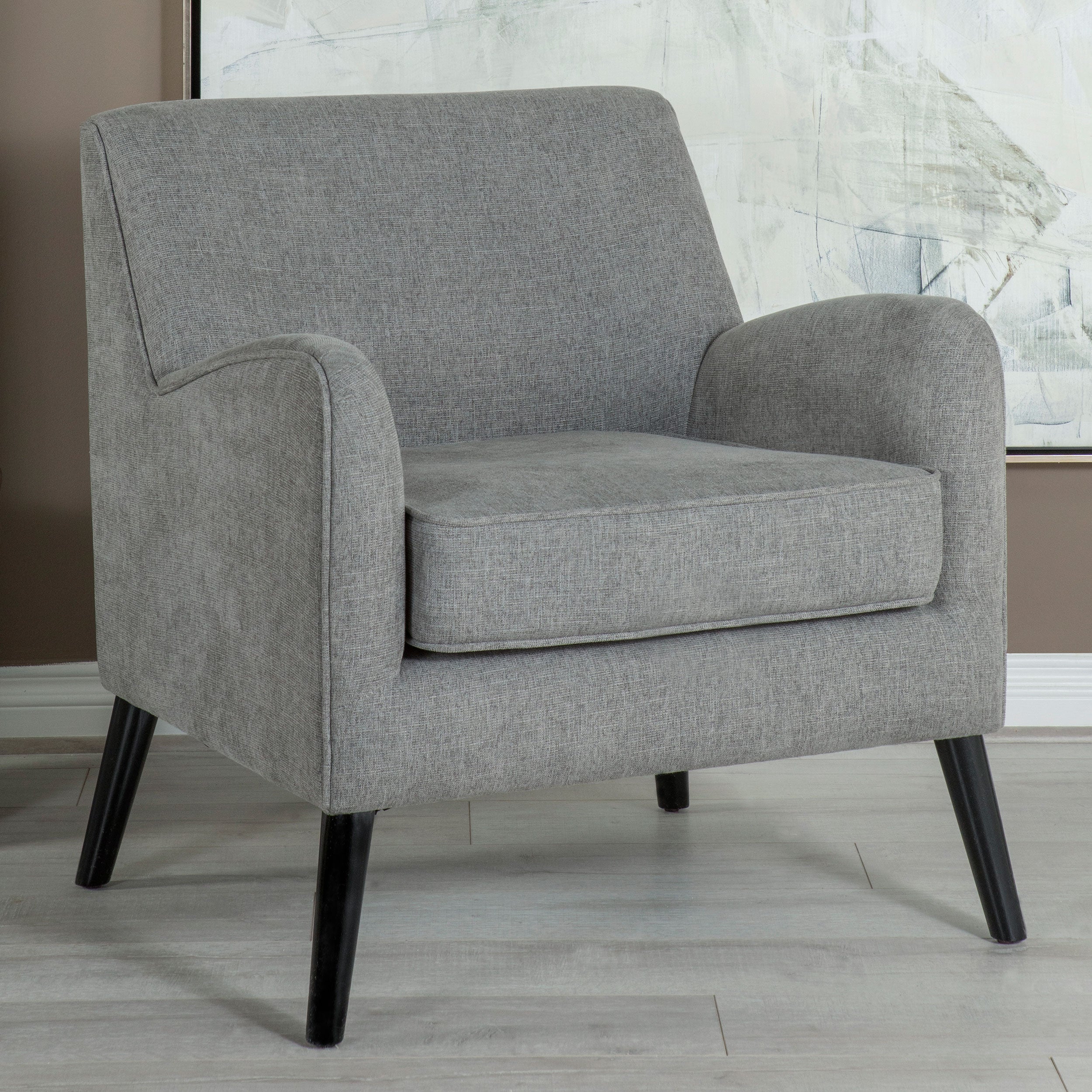 Coaster Darlene Upholstered Tight Back Accent Chair Charcoal Light Grey