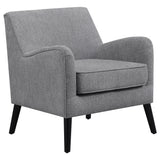 Coaster Darlene Upholstered Tight Back Accent Chair Charcoal Light Grey