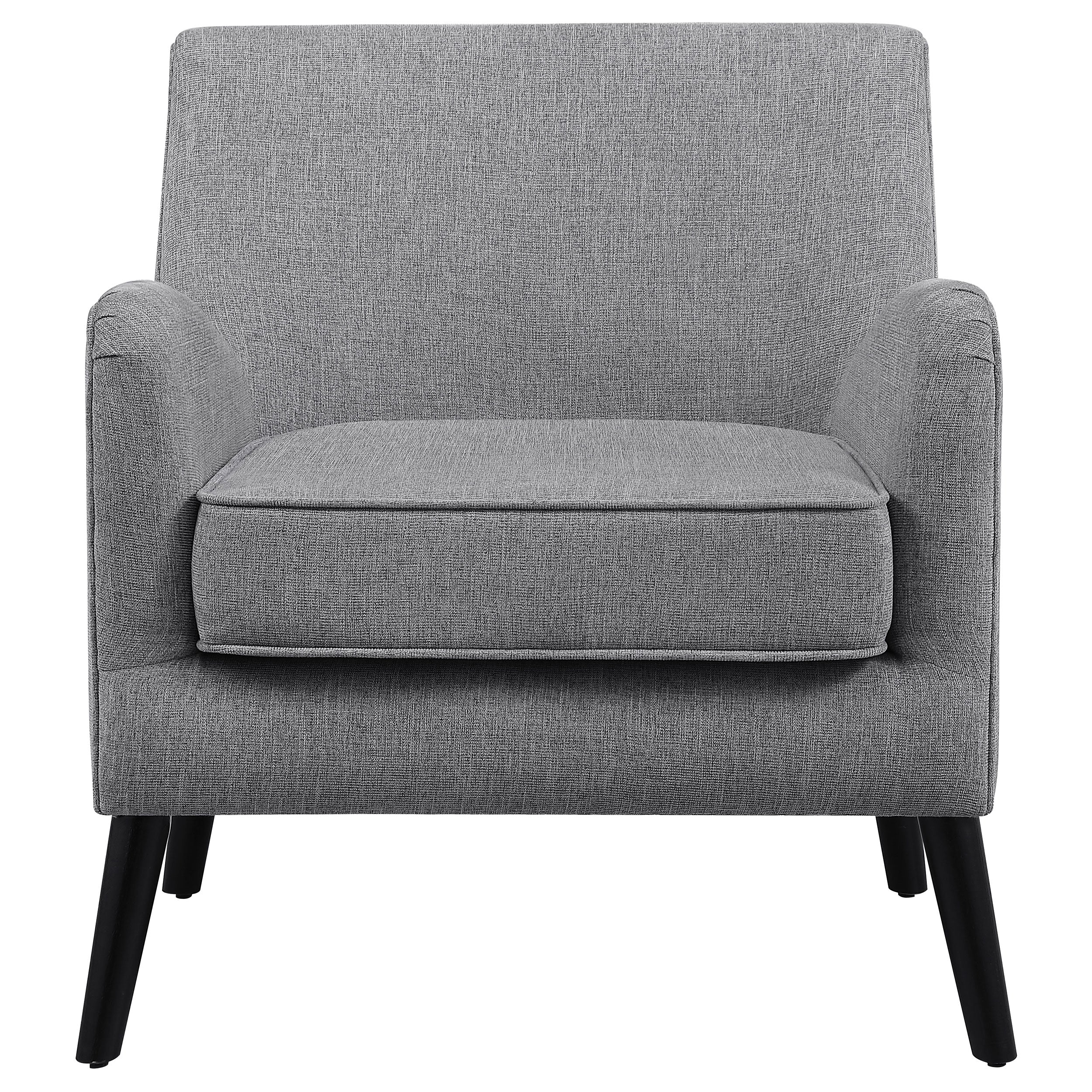 Coaster Darlene Upholstered Tight Back Accent Chair Charcoal Light Grey