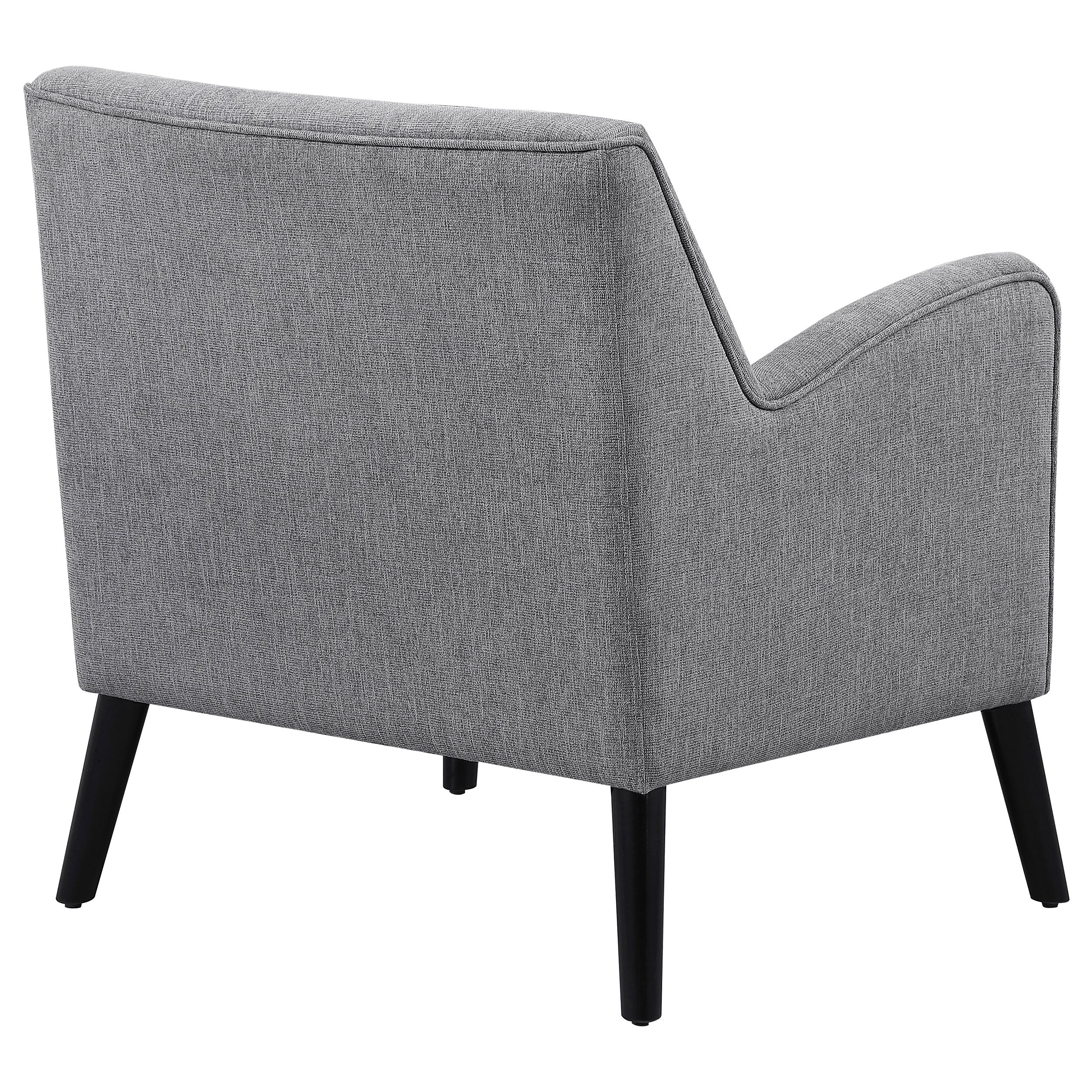 Coaster Darlene Upholstered Tight Back Accent Chair Charcoal Light Grey