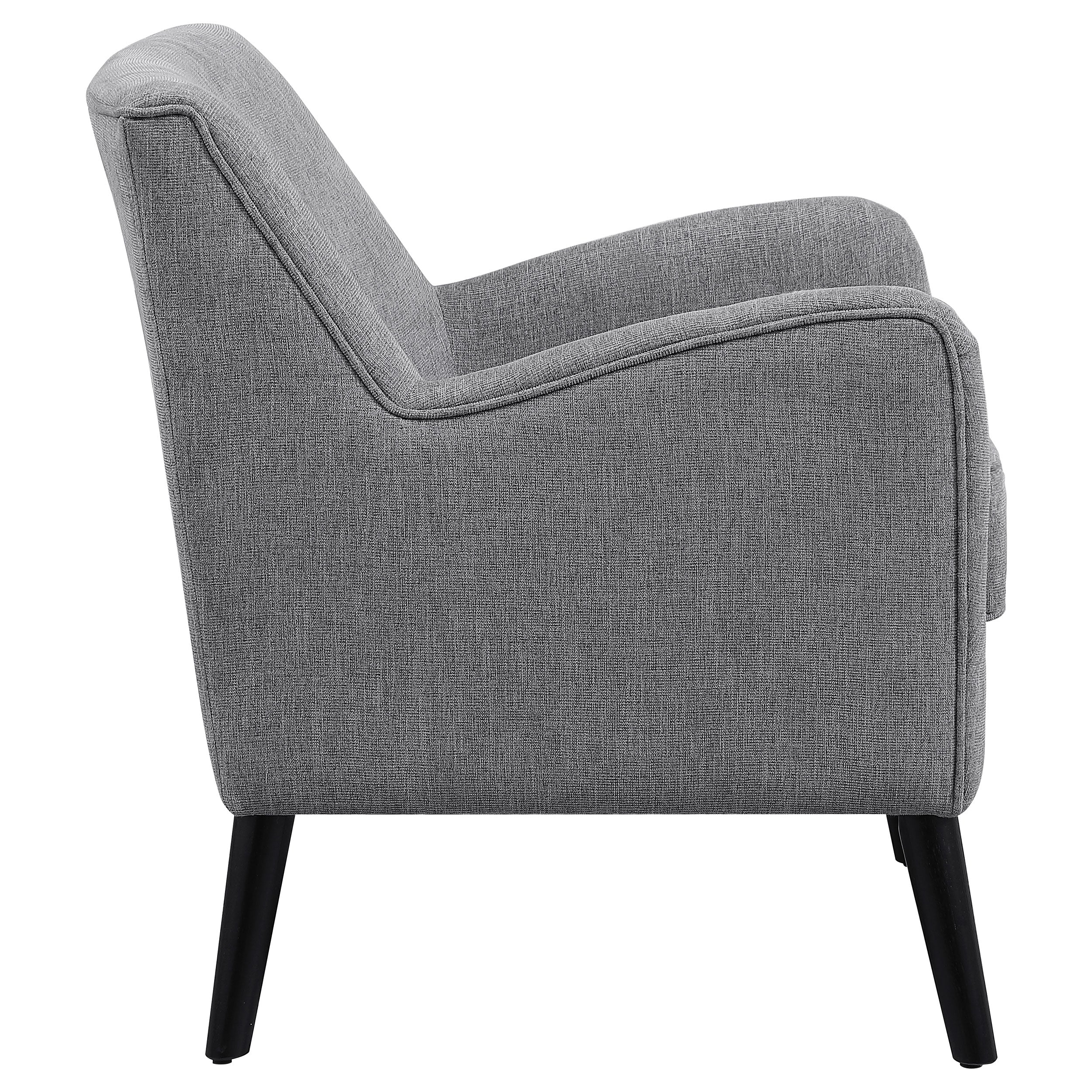 Coaster Darlene Upholstered Tight Back Accent Chair Charcoal Light Grey