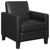 Coaster Julio Upholstered Accent Chair with Track Arms Black Default Title