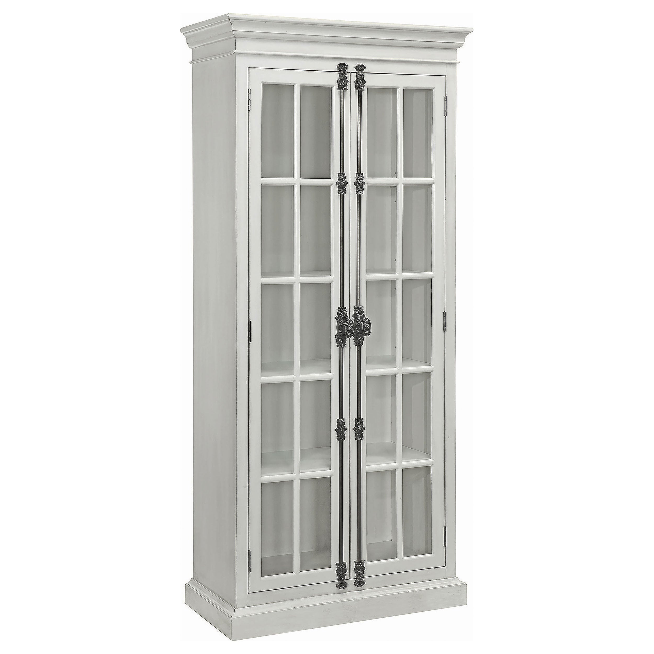 Coaster Toni 2-door Tall Cabinet Antique White Default Title