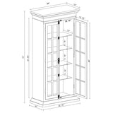 Coaster Toni 2-door Tall Cabinet Antique White Default Title