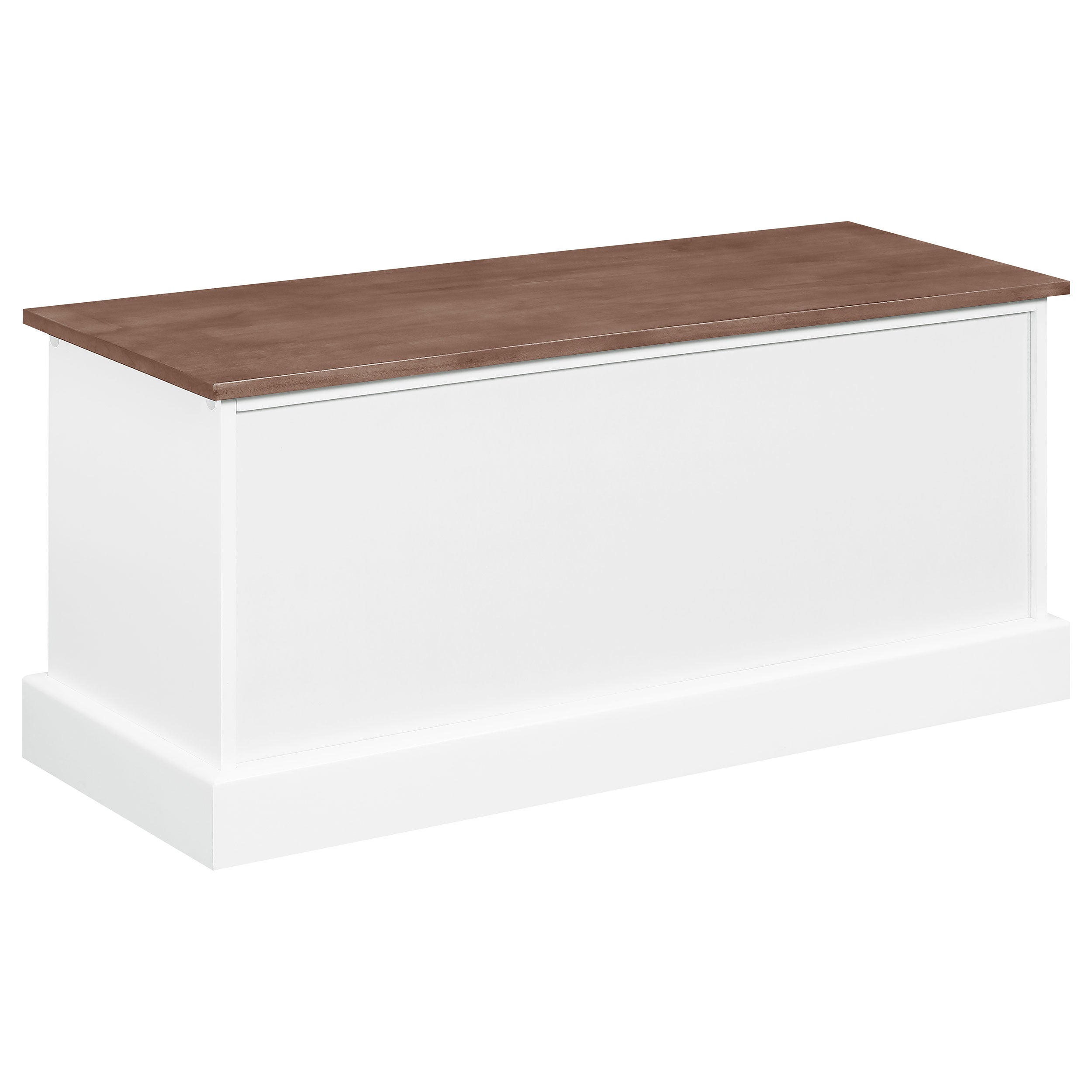 Coaster Alma 3-drawer Storage Bench White and Weathered Grey Default Title