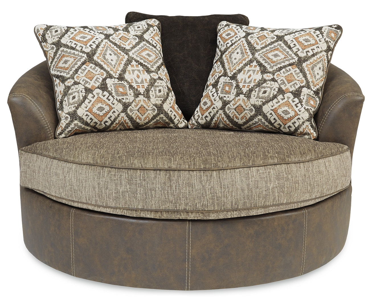 Abalone Oversized Swivel Accent Chair