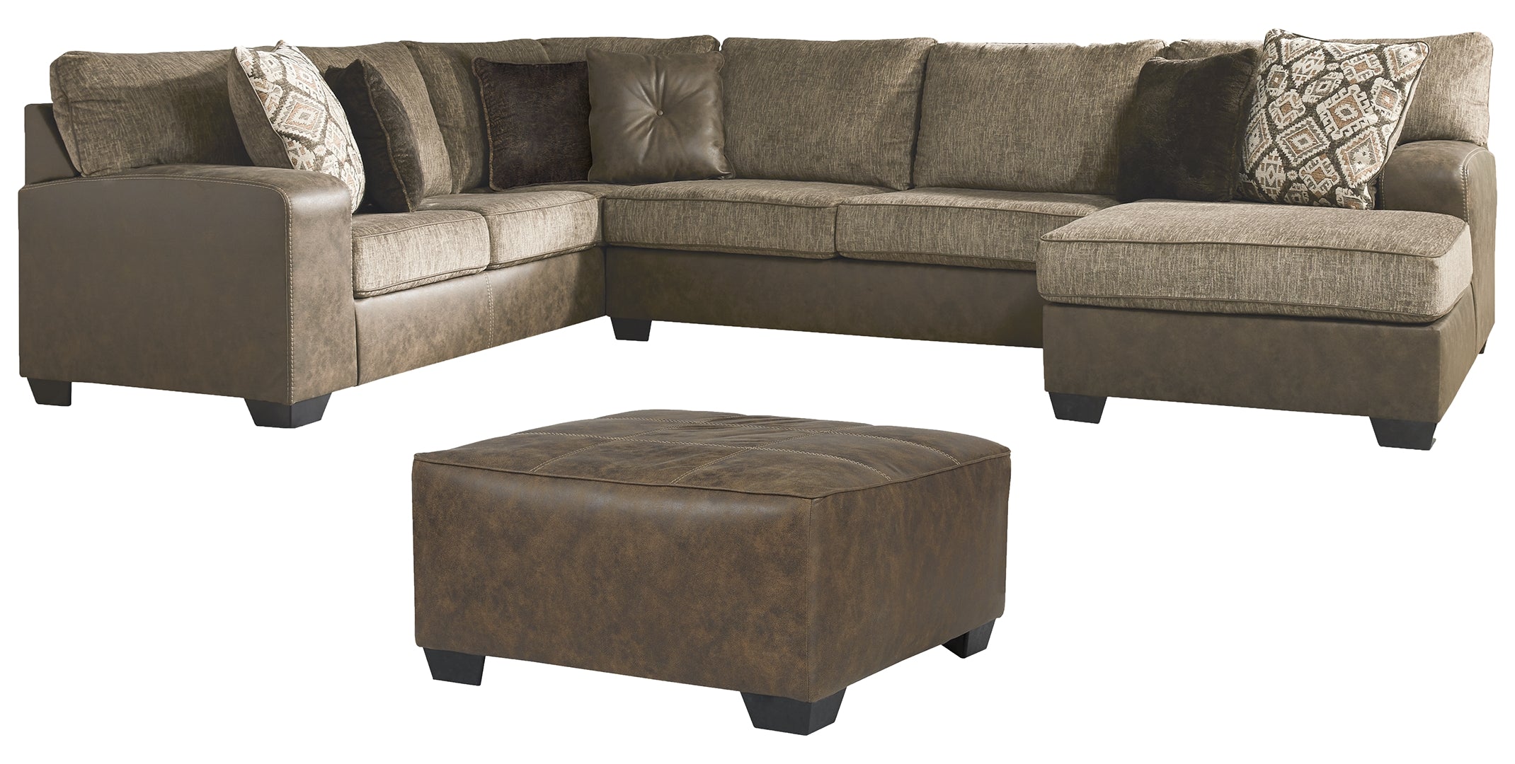 Abalone 3-Piece Sectional with Chaise