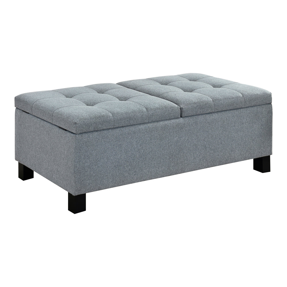 Coaster Corner Split Storage Bench Grey Default Title