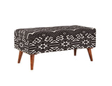 Coaster Austin Upholstered Bench Beige and Black Default Title