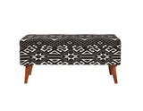 Coaster Austin Upholstered Bench Beige and Black Default Title