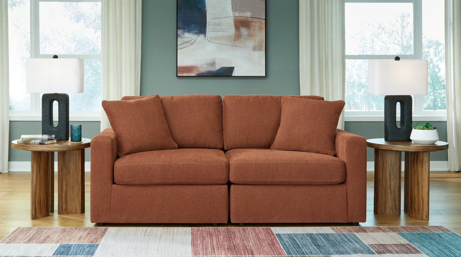 Pillar Peak Sofa and Loveseat