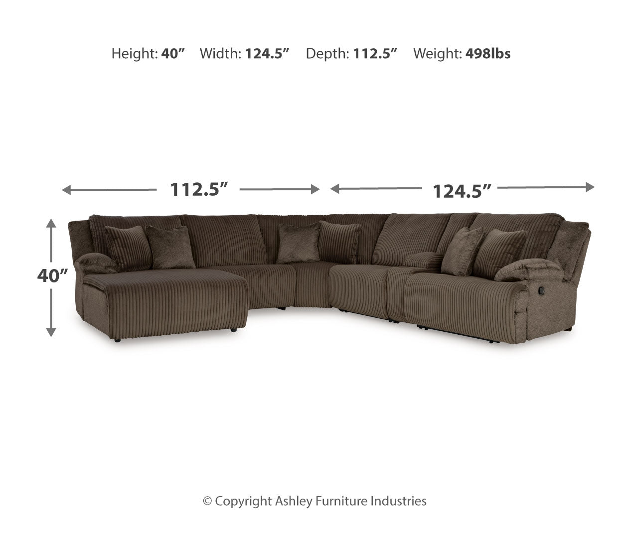 Top Tier 6-Piece Sectional with Recliner