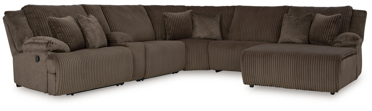 Top Tier 6-Piece Reclining Sectional with Chaise