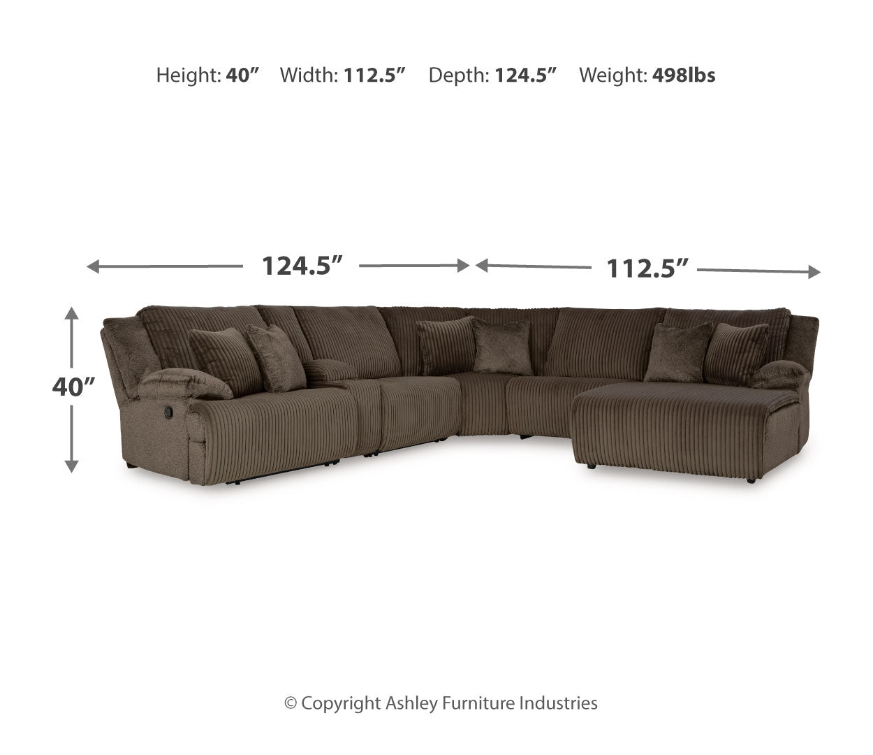 Top Tier 6-Piece Sectional with Recliner