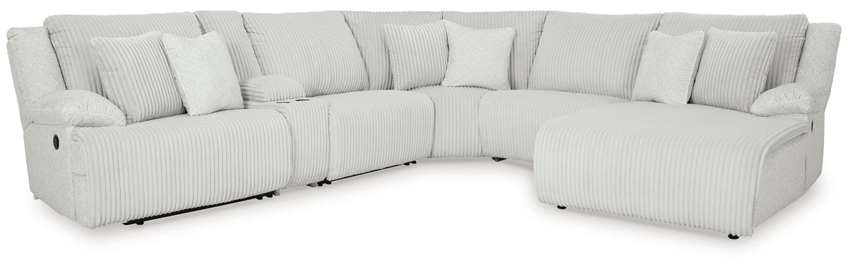 Top Tier 6-Piece Reclining Sectional with Chaise