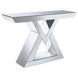 Coaster Cerecita Console Table with Triangle Base Clear Mirror Default Title