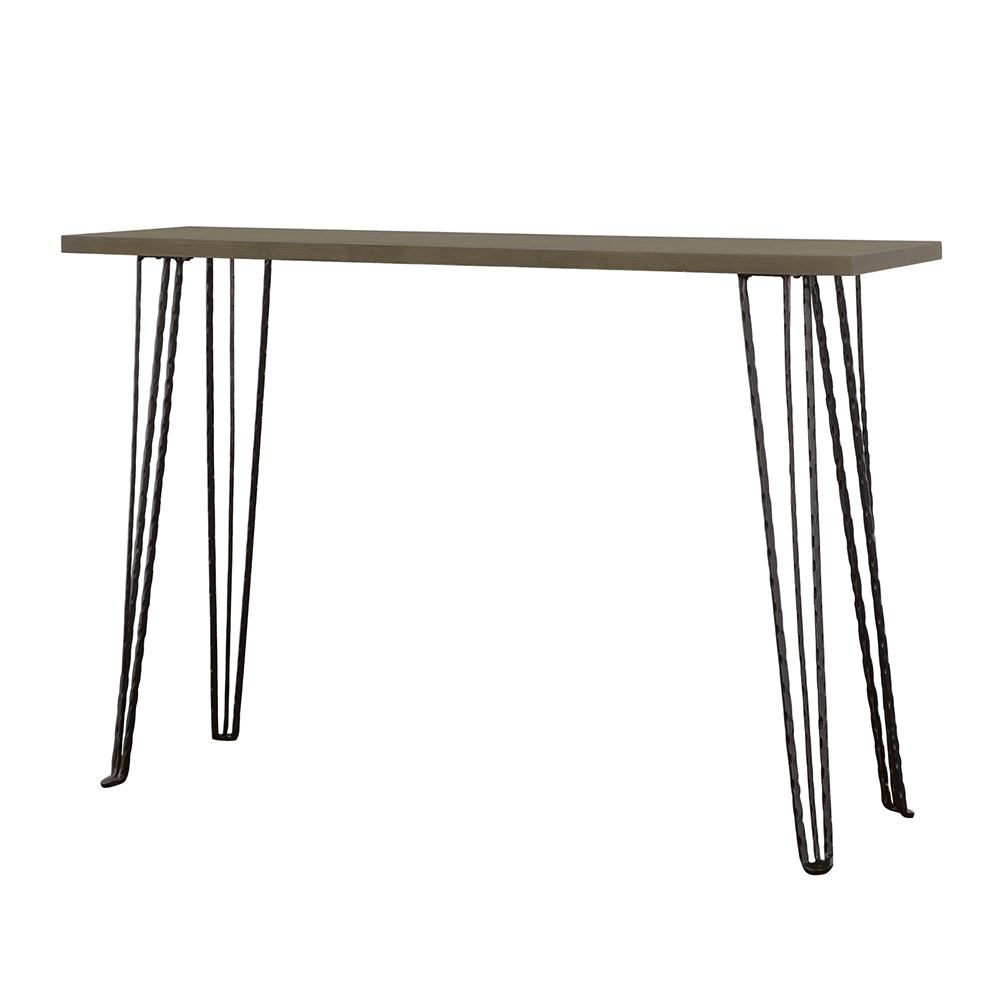 Coaster Neville Rectangular Console Table Concrete and Black Default Title