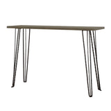 Coaster Neville Rectangular Console Table Concrete and Black Default Title