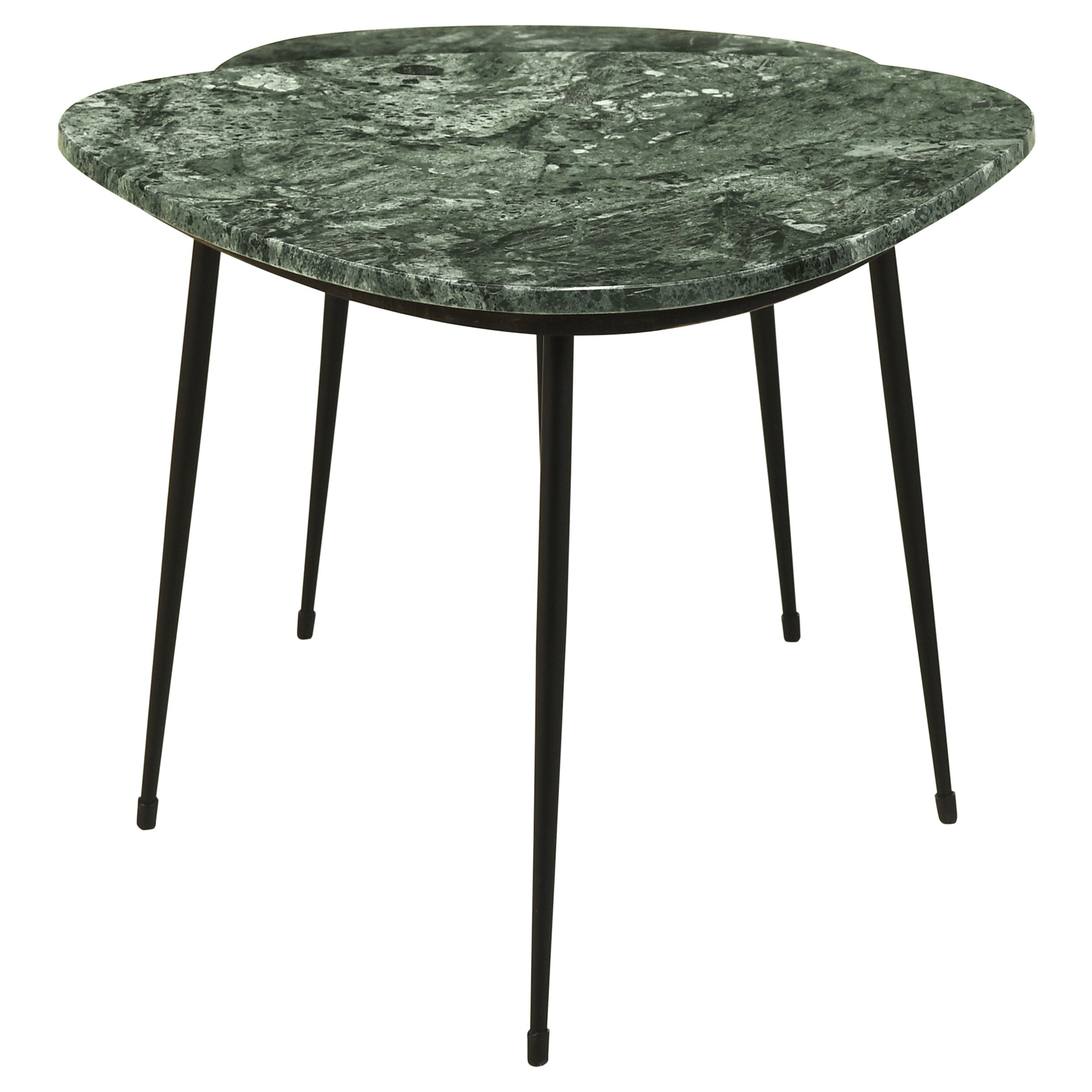 Coaster Tobias 2-piece Triangular Marble Top Nesting Table Green and Black Default Title