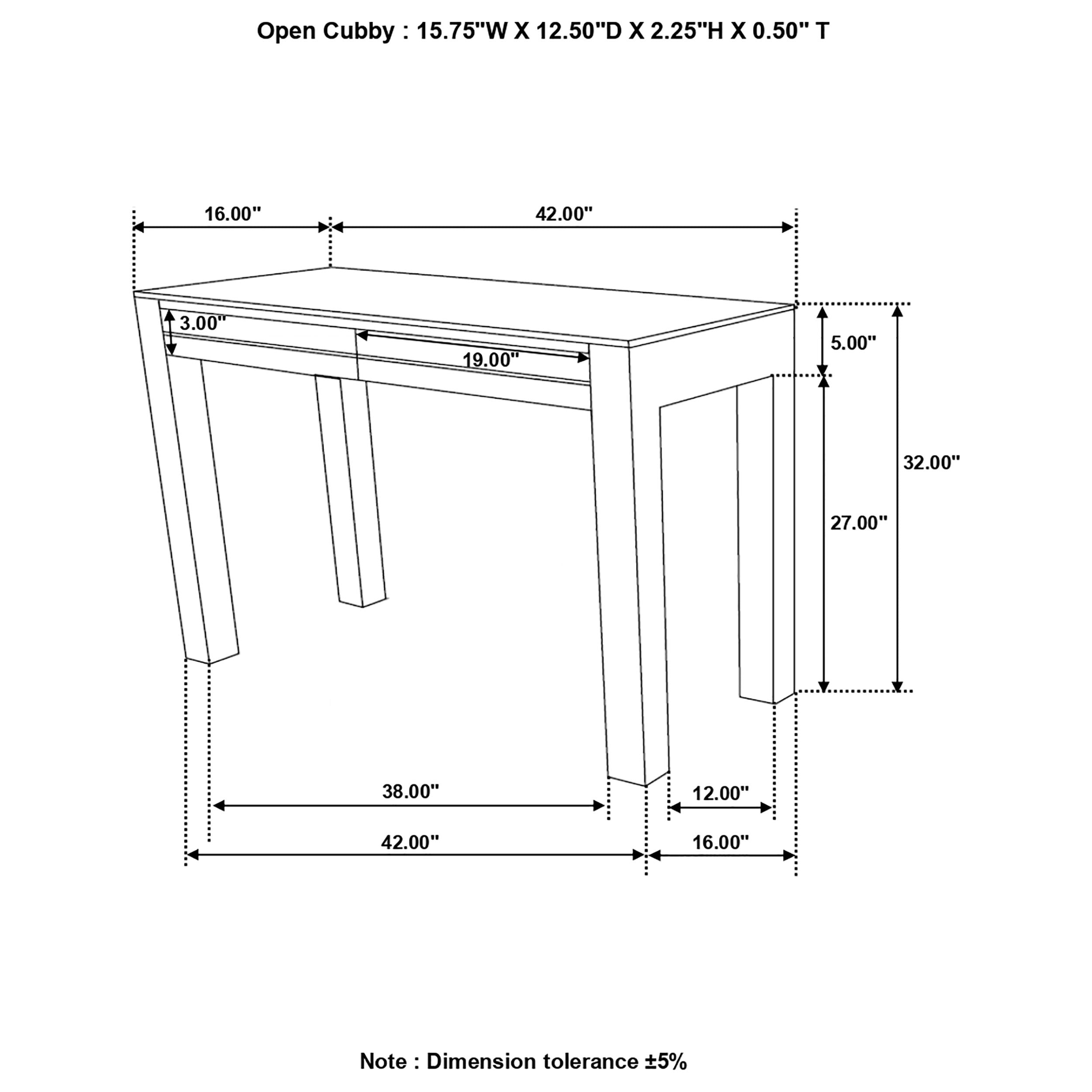 Coaster Jamesia Rectangular 2-drawer Console Table Warm Chestnut Default Title