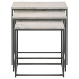 Coaster Medora 3-piece Nesting Table with Marble Top Default Title