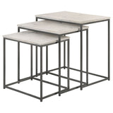 Coaster Medora 3-piece Nesting Table with Marble Top Default Title