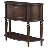 Coaster Brenda Console Table with Curved Front Brown Default Title