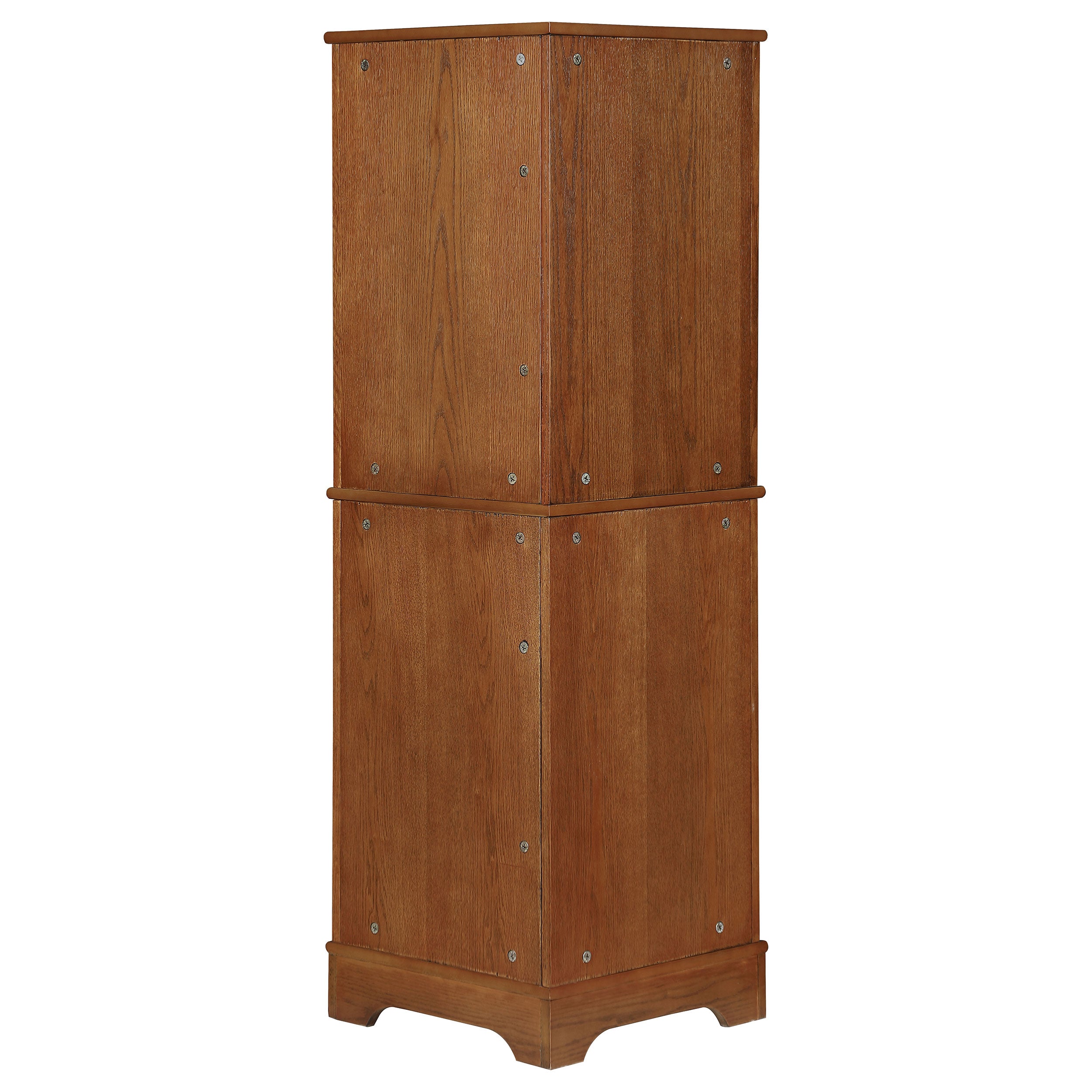 Coaster Coreosis 4-shelf Corner Curio Cabinet Golden Brown Default Title