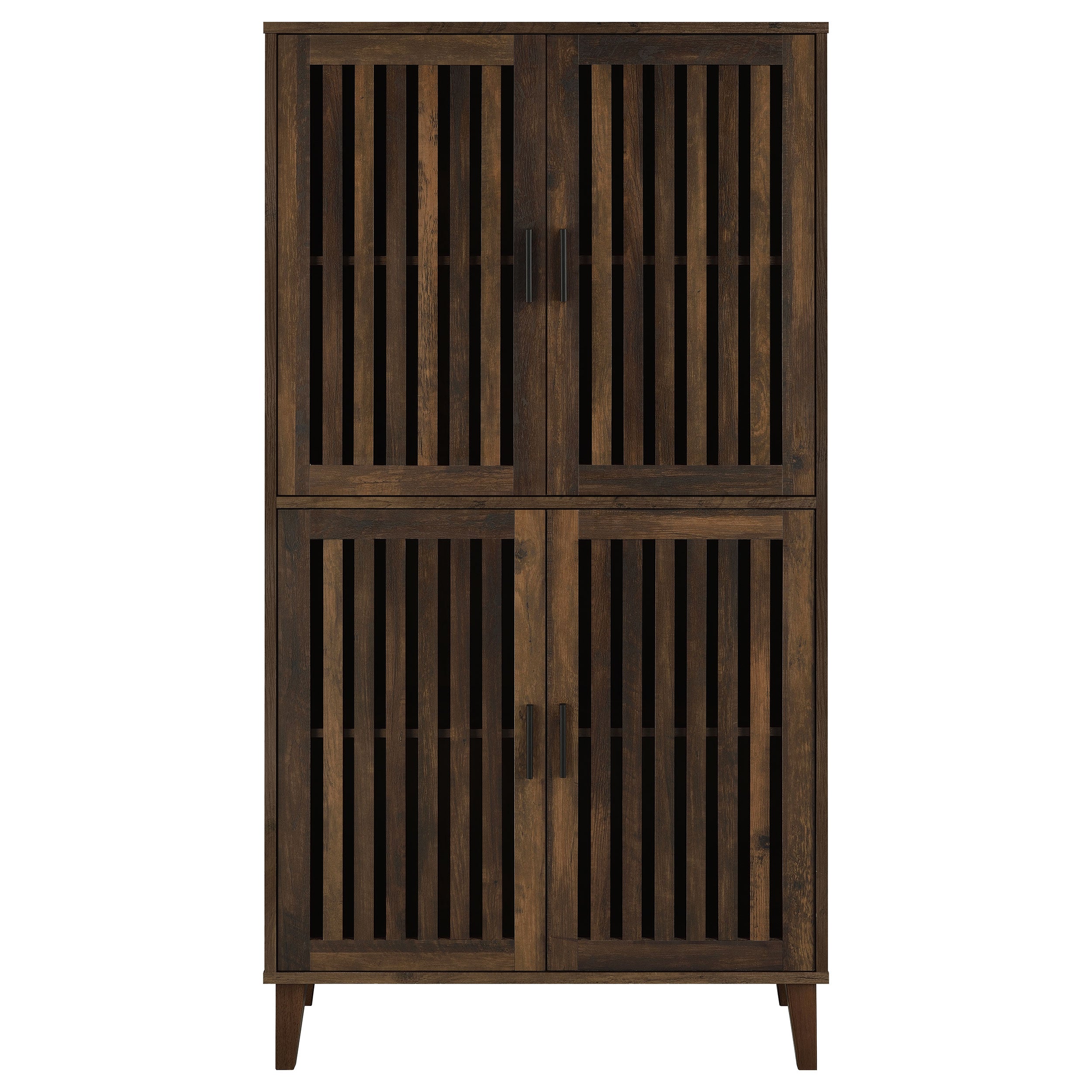 Coaster Elouise 4-door Engineered Wood Tall Accent Cabinet Dark Pine Default Title