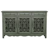 Coaster Madeline 3-door Accent Cabinet Antique Green Default Title