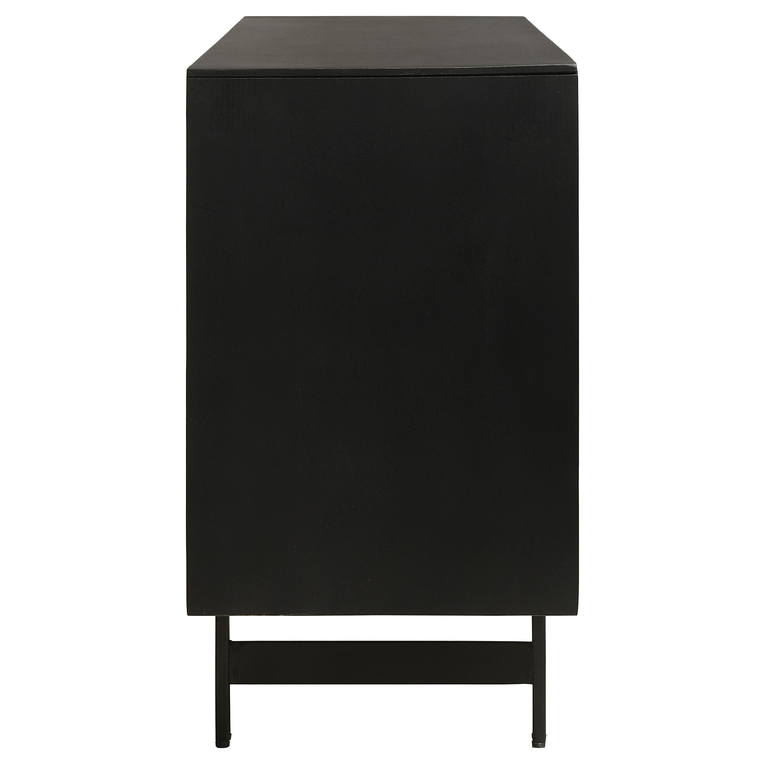 Coaster Aminah 3-door Wooden Accent Cabinet Natural and Black Default Title