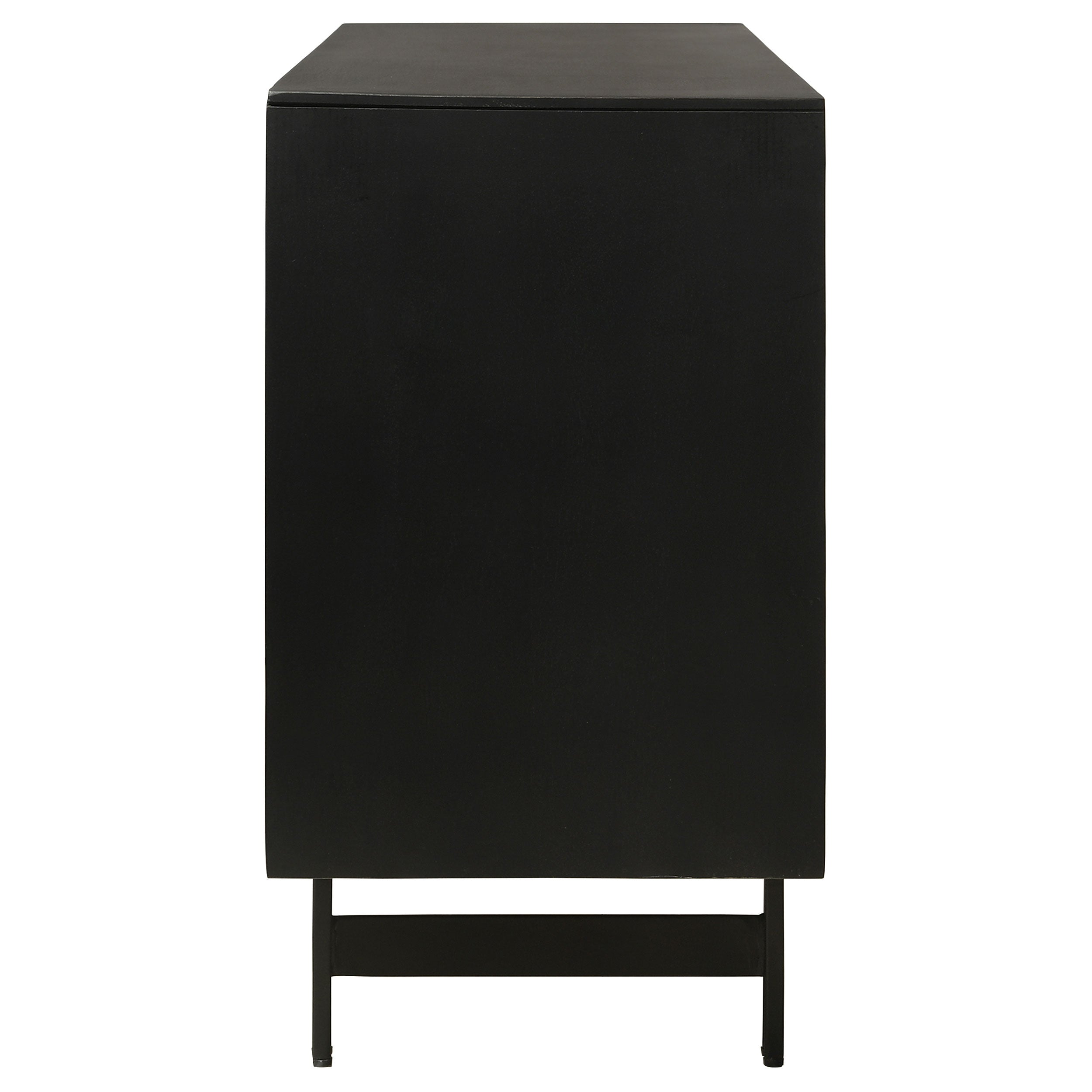 Coaster Aminah 3-door Wooden Accent Cabinet Natural and Black Default Title