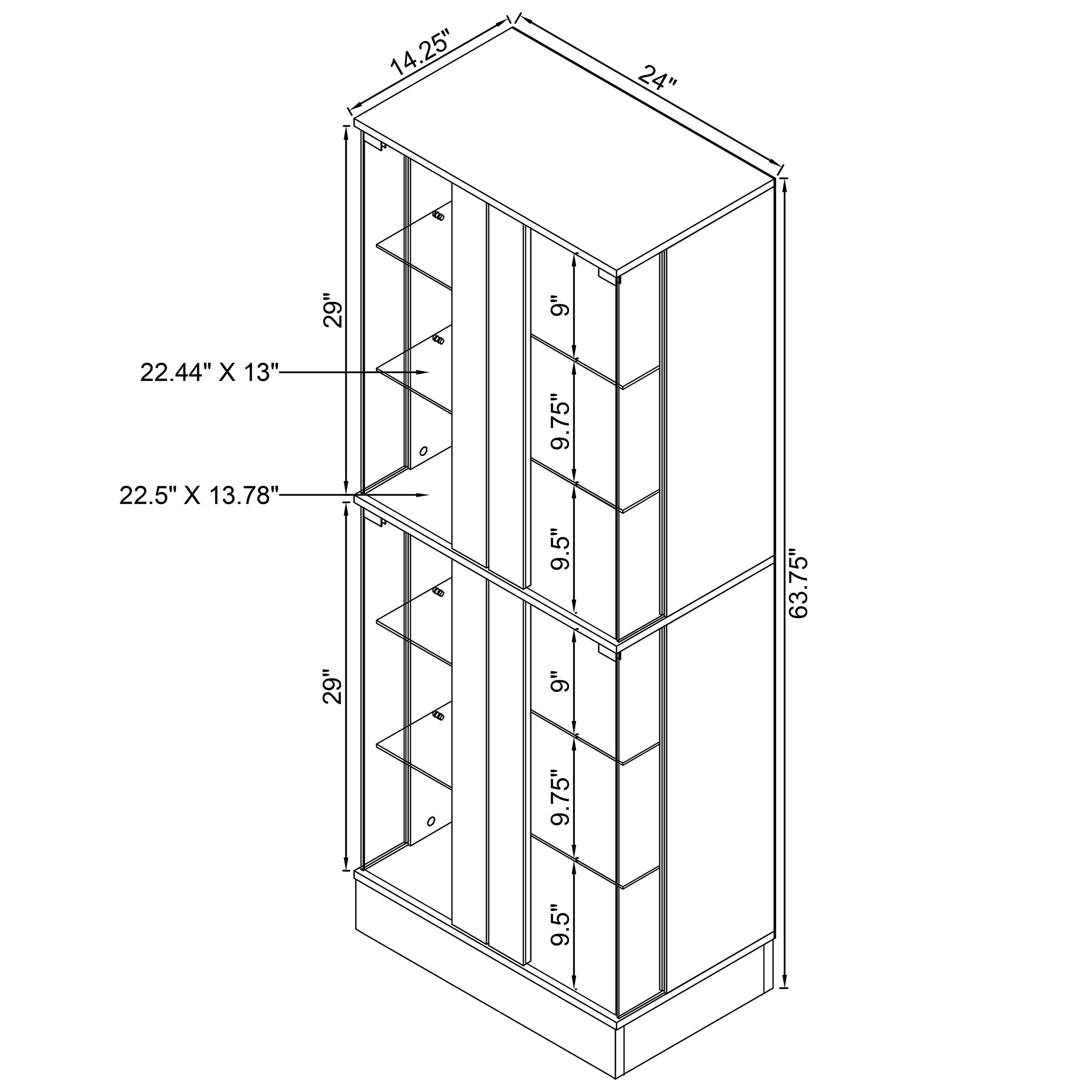 Coaster Cabra Display Case Curio Cabinet with Glass Shelves and LED Lighting White High Gloss Default Title