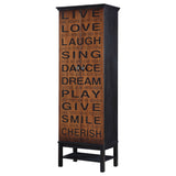 Coaster Lovegood 2-door Accent Cabinet Rich Brown and Black Default Title