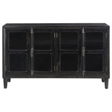 Coaster Sylvia 4-door Accent Cabinet Black Default Title