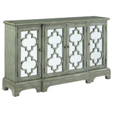 Coaster Erigeron 4-door Accent Cabinet Grey Default Title