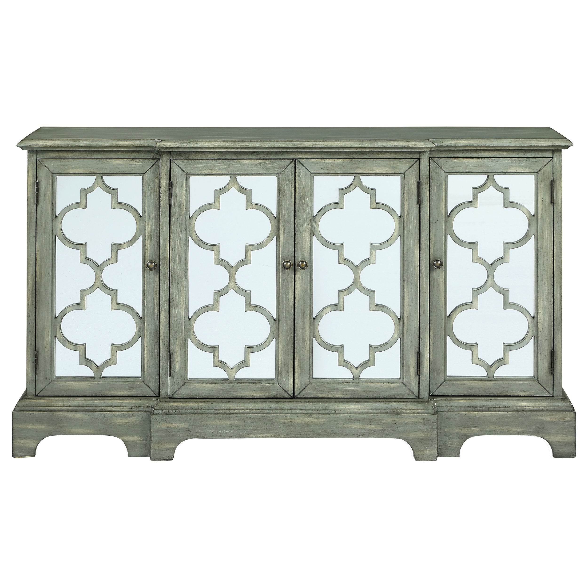 Coaster Erigeron 4-door Accent Cabinet Grey Default Title