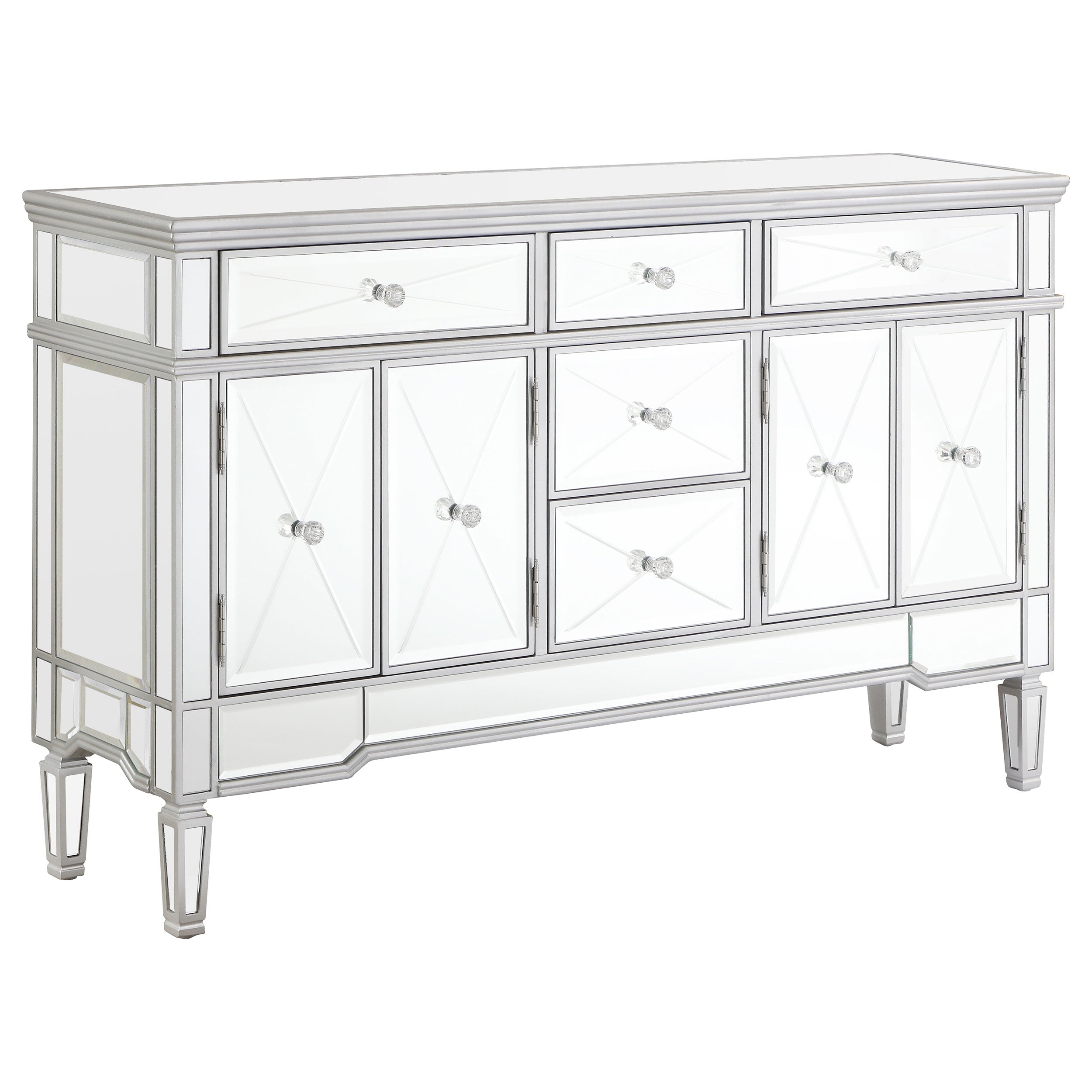 Coaster Duchess 5-drawer Accent Cabinet Silver Default Title