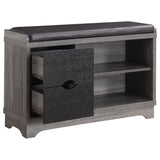 Coaster Samir Lift Top Storage Bench Charcoal Default Title