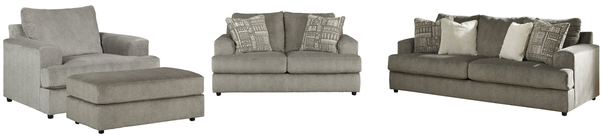 Soletren Sofa, Loveseat, Chair and Ottoman