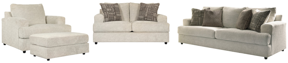 Soletren Sofa, Loveseat, Chair and Ottoman