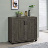 Coaster Filch Wooden 2-door Accent Cabinet Weathered Grey Default Title