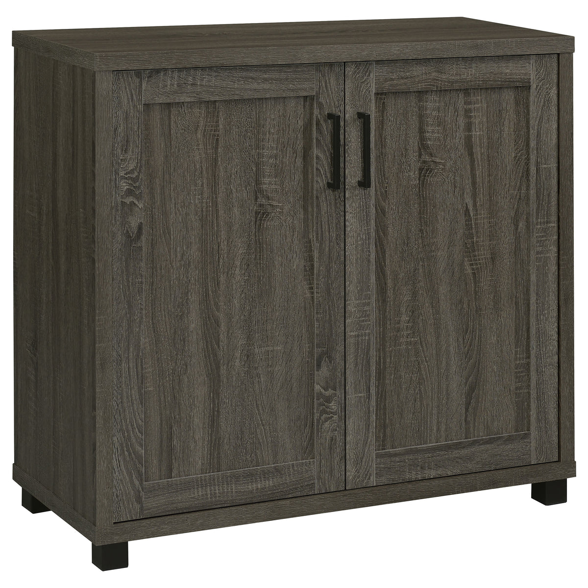 Coaster Filch Wooden 2-door Accent Cabinet Weathered Grey Default Title