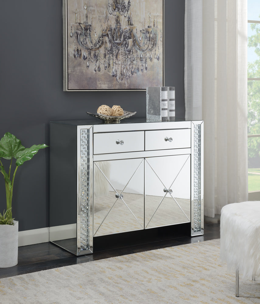 Coaster Maya 2-drawer Accent Cabinet Clear Mirror Default Title