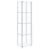 Coaster Bellatrix Rectangular 4-shelf Curio Cabinet White and Clear Default Title