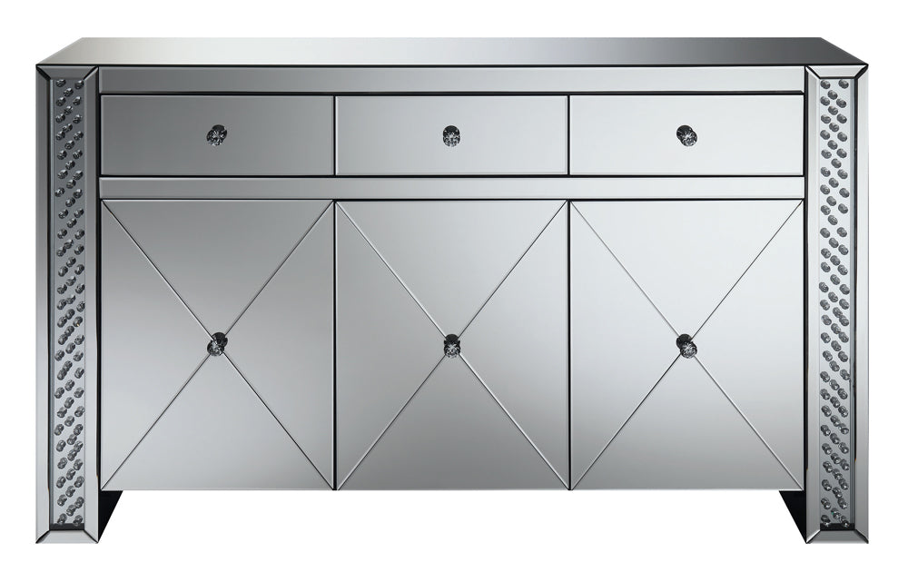 Coaster Maya 3-drawer Accent Cabinet Silver Default Title