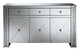 Coaster Maya 3-drawer Accent Cabinet Silver Default Title