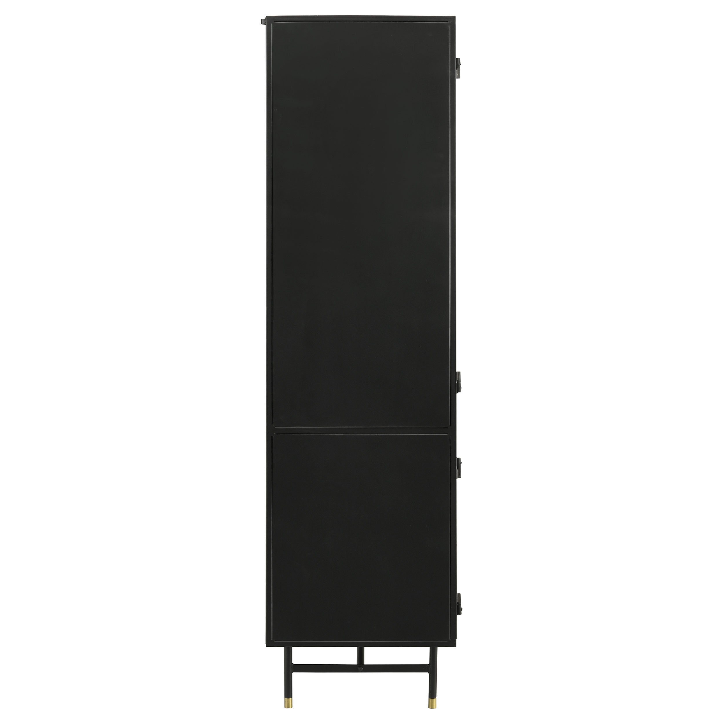 Coaster Santiago Rectangular 4-door Cabinet Matte Black Default Title